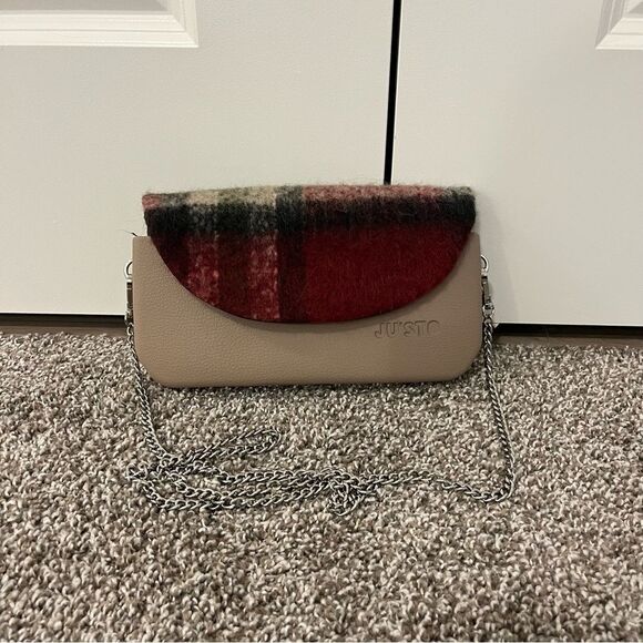 Beige and Plaid Women's Bag - Picture 1 of 11